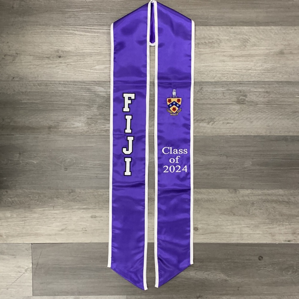 FIJI Class of  2025 Graduation Sash Stole